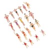 20-Pack 1.4 inch Miniature Beach Swimsuits People Figures Model Train