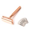 ANYMALE® Safety Razor Rose Gold Edition - Includes 5 Astra