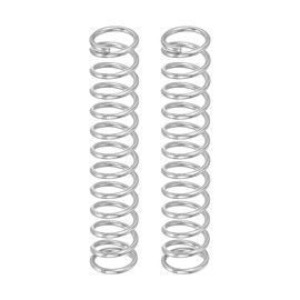 sourcing map 2Pcs Compression Springs, 1mm Wire Diameter x 9mm OD x 50mm Length 304 Stainless Steel Extension Spring Ballpoint Pen Pressure Springs for Shop Home Repairs, Silver