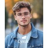 Cyxus Retro Oval Blue Light Blocking Glasses for Women Men