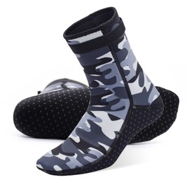 Panzexin 3mm Neoprene Diving Socks, Wetsuit Socks Sand-Proof Scuba Snorkeling Fins Socks for Beach Water Sports