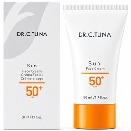 FARMASi Dr. C. Tuna Sun Care Spf 50 Crema Facial Solar, Loción Suave Amplio Espectro Y Resistente Al Agua Crema Solar Uva/Uvb Protección Solar, Ligera Para Todo Tipo De Piel, 1.7 Fl.