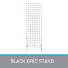 SSWBasics 2' x 6' Grid Wall Standing Fixture - Black