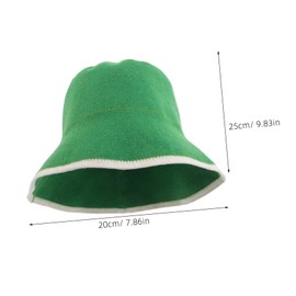 FOMIYES Thick Wool Sauna Cap Absorbent and Heat Insulating Hair Drying Hat for Comfortable Steam for Spa and Bath Use