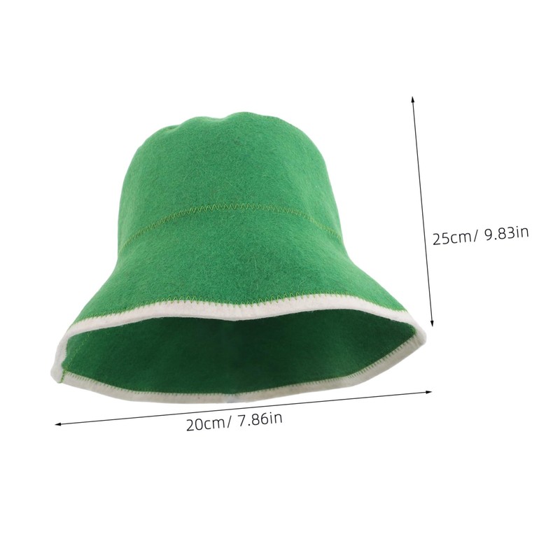 FOMIYES Thick Wool Sauna Cap Absorbent and Heat Insulating Hair