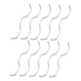 GRIRIW 10pcs Heavy Duty Trampoline Connector Set Galvanized Steel Hook and Wire Connectors for Versatile Trampoline Replacement Parts Easy Tool Installation