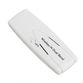 Adaptador WiFi Inalámbrico N de Doble Banda de 300Mbps Tarjeta de Red USB con Chipset Ralink RT3572 para Televisores