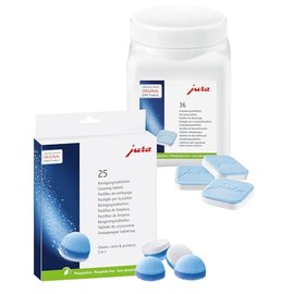 Jura Combination Pack - 25 Cleaning Tablets + 36 Descaling Tablets