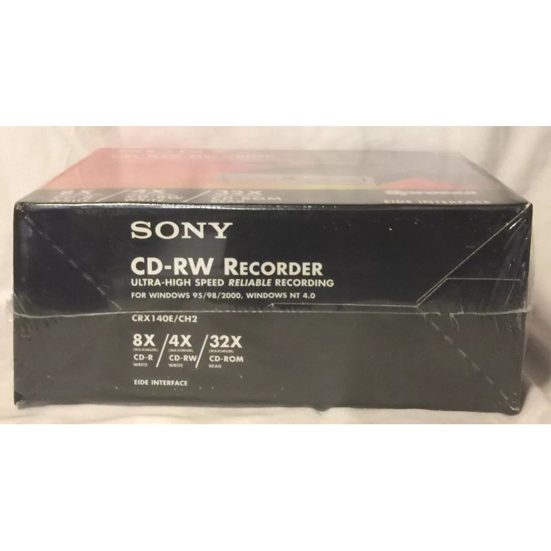 Sony CD-RW CRX140E Recorder EIDE 8x4x32 Internal Drive Windows 95/98/Me/2000