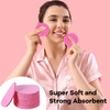 Spunspon 50-Count Facial Sponges, Compressed Natural Cellulose, Pink, Round Shape,