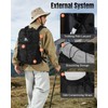 Outplea 35L Waterproof Hiking Backpack with Chest Strap for Men