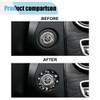 Bling Car Engine Start Stop Button Decoration Ring, Crystal Push