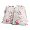 Easter Storage Bags Gift Bags 2 Pieces Small Size Canvas