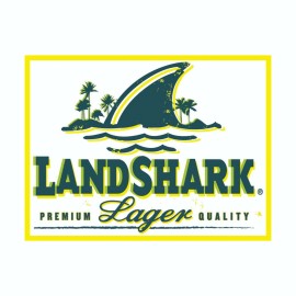 Bumper Landshark Beer Decal Bumper Sticker  - 4.6 x 3.5 Inches