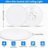 MOONSEA 24 W LED Ceiling Light Flat, 3 Colours, 3000