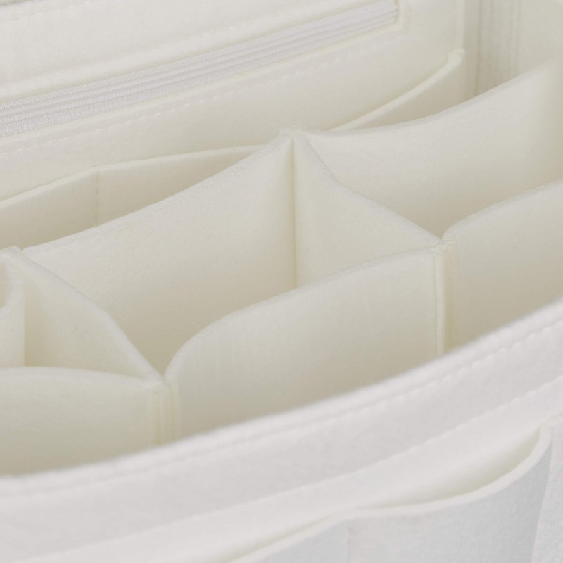 Relaxdays, Felt, Many Compartments, Handbag Organiser, Storage Bag, Portable, Removable,