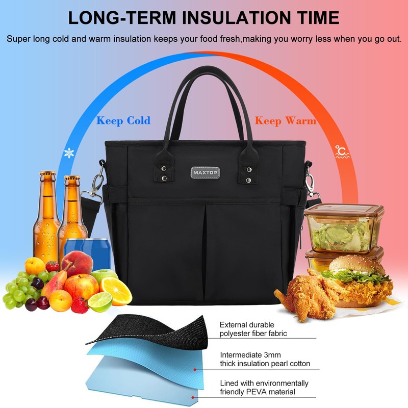 MAXTOP Lunch Bag Women for Work Insulated Thermal Lunch Box