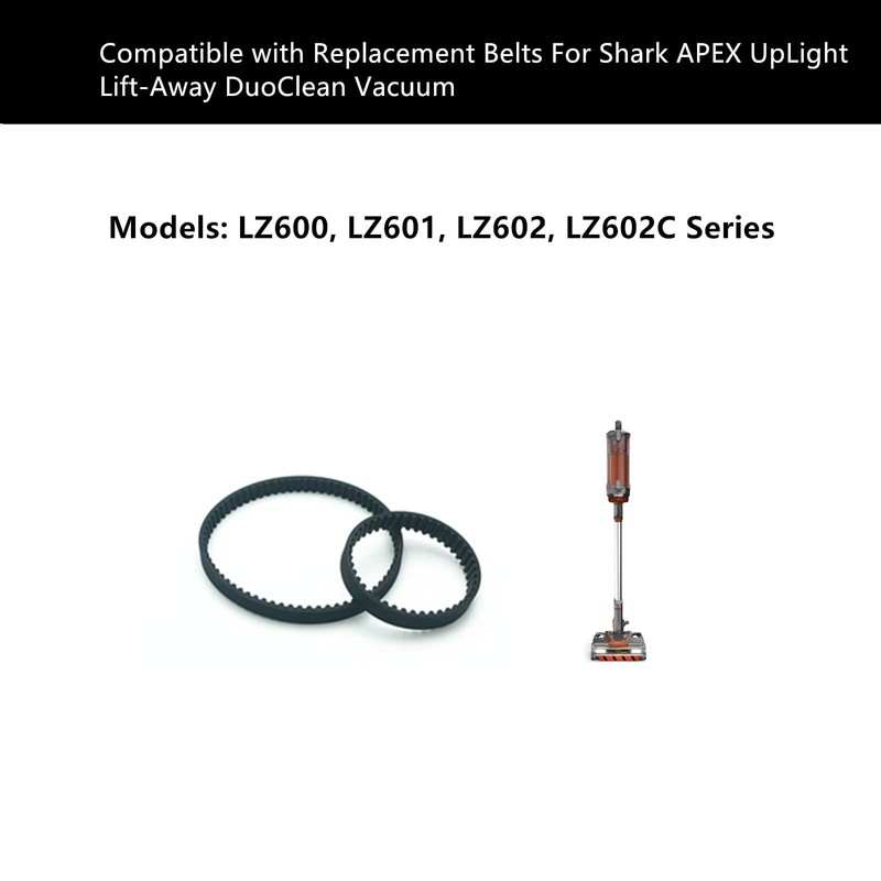 Replacement Belts for Shark APEX UpLight Lift-Away DuoClean Vacuum, Compatible