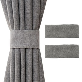 ZAHD Pack of 2 Curtain Holdbacks Curtains House Holder Curtain Versatile Simple Tieback Stylish Curtain Tieback Multifunctional Pretty and Fashion for Home Office Hotel Window Decoration (Grey)