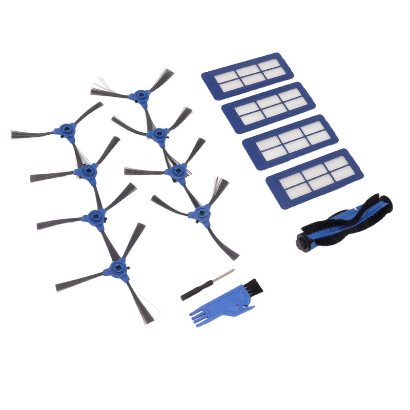 Sweeping Robot Main Side Brush Filter Screen Replacement Kit for
