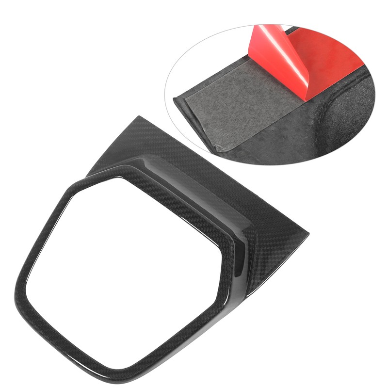 Car Gear Box Cover Trim Carbon Fiber Console Shifter Panel