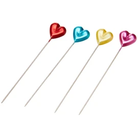 Dritz 130 Pines perlados, corazón, 2-1/8 Pulgadas (35 Unidades)