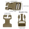 Qavctw 2x 1'' Buckle Quick Side Release Buckle for Tactical