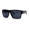 Locs Squared Rectangular Cholo Gangster All Black anteojos de sol,