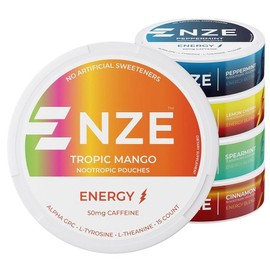 NZE Caffeine-Free Pouches (Variety Pack) - With 50mg Caffeine GPC L-Tyrosine and L-Theanine, Variety Pack, 5 Count, 15 Tablets / NZE 카페인 무향성 파우치(버라이어티 팩) - 50mg 카페인 GPC L-티로신 및 L-테아닌이 함유된, Variety Pack, 5개, 15정