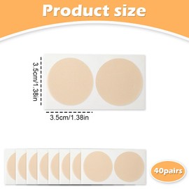 AKSIQIOL 40 Pairs Running Nipple Guards for Men, Invisible, Disposable Nipple Covers for Runners, Cycling & Sports Protection