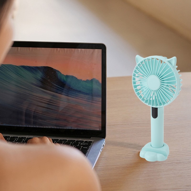 Handheld Fan 5 Speeds USB Rechargeable Small Fan Portable Silent