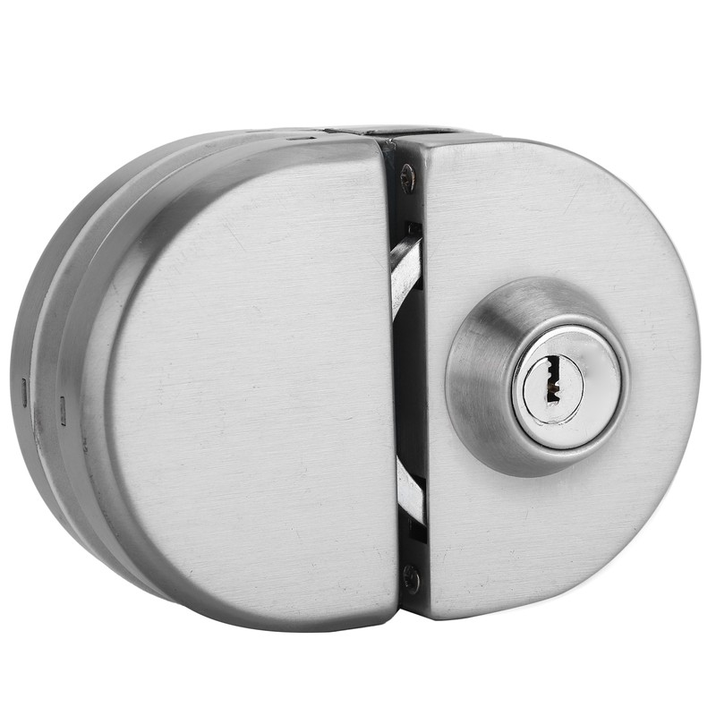 10‑12mm Thickness Glass Door Lock Stainless Steel Push Sliding Gate