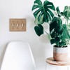 Questech Light Switch Cover, Triple Toggle Wall Plate for Electrical