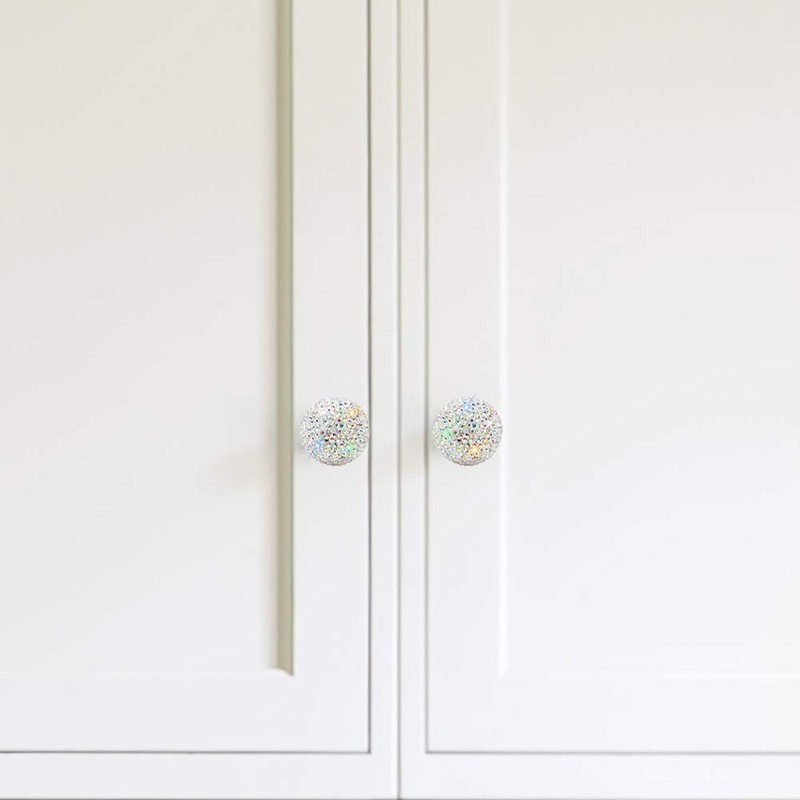 SAVORI Cabinet Knob Crystal Dresser Cupboard Drawer Wardrobe Door Knobs