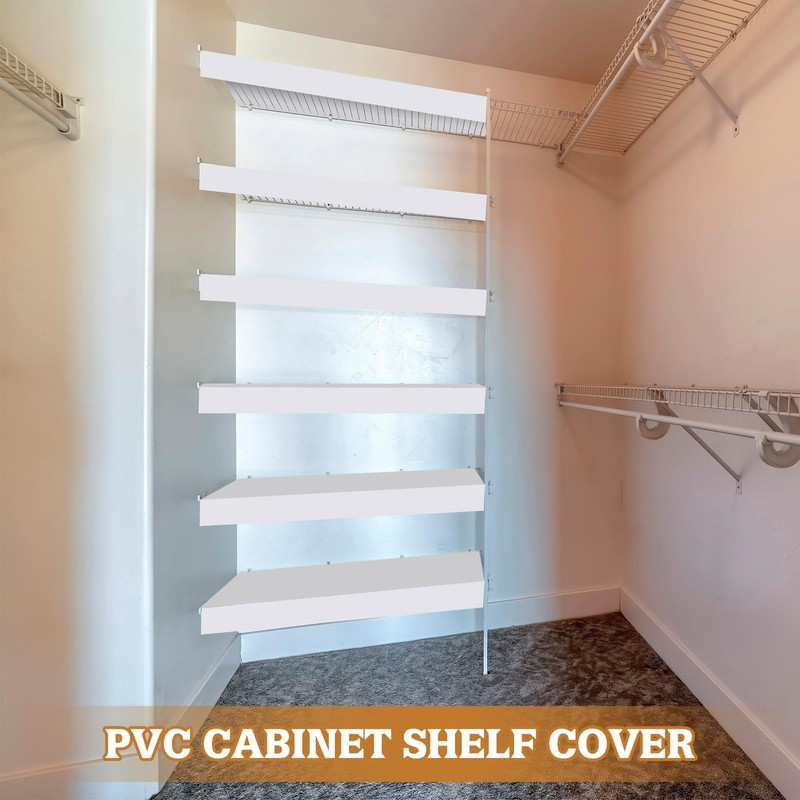 Hoolerry 5 Pcs Wire Shelf Covers Foamed PVC Wire Rack