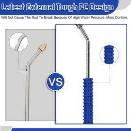 Boltigen 22inch Pressure Washer Extension Wand, 1/4'' Quick Connect High Pressure Power Washer Lance with Non-slip Grip, Pressure Washer Wand Gutter Cleaner Attachment, 5 Pressure Washer Nozzle Tips