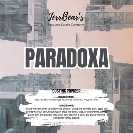 JerrBear’s Custom Body Dusting Powder - Scented - Gentle - Fine Powder Talc-Free Fragrance Moisture Cosmetic Skin Care:_Paradoxa