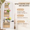 Cinnvoice Set of 3 Wicker Wall Magazine Basket, Magazine Holder