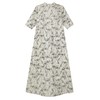 Sun Planning Pattern Pattern High Neck Long Dress 7005