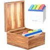 Neando 5x8 Index Card Organizer with Lid – Extra Large