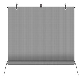 TANG Exterior Roller Shade 8'Wx7'H Outdoor Patio Shades Roll Up Blinds Sunshades for Deck Porch Pergola Balcony Backyard, Grey