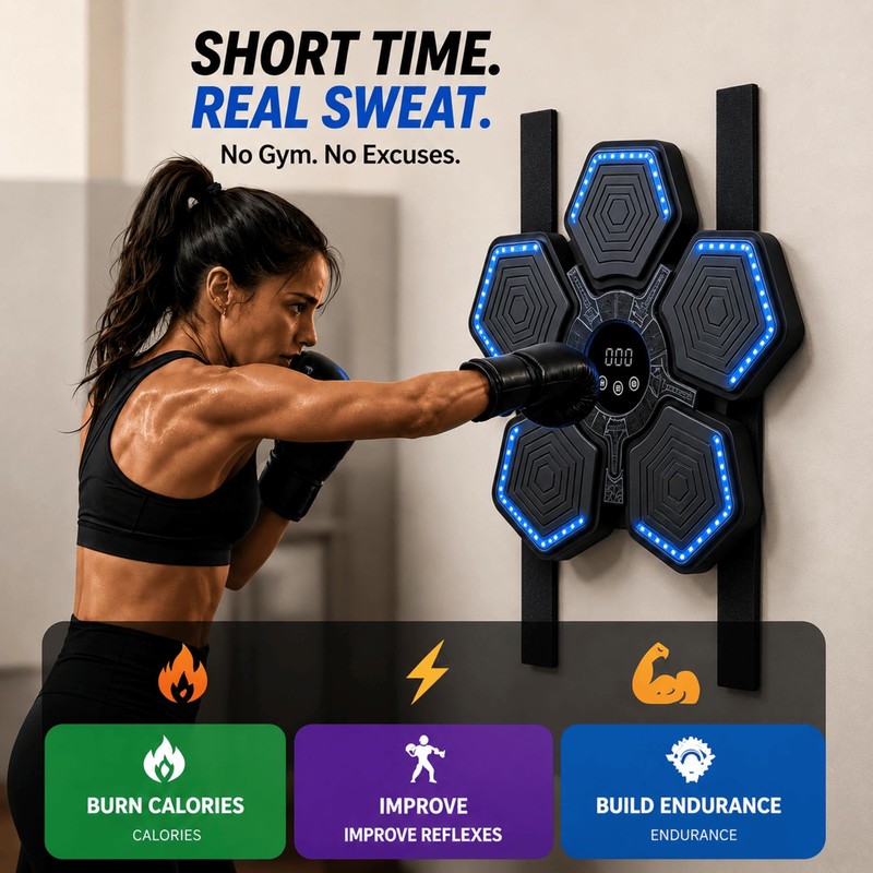 RGYAN Smart Music Boxing Machine with 15 Speeds - Smart