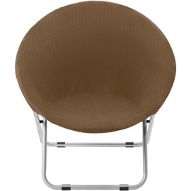 Saucer Chair Cover, Stretch Round Moon Chair Cover, Removable Spandex Jacquard Fabric Soft Saucer Chair Covers for Adults, Machine Washable