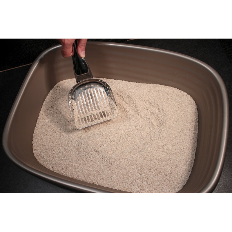 RSVP International Endurance Collection Stainless Steel Kitty Litter Scoop, 4.75x2.5x11.25"