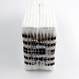Pure Cotton Disposable Cotton Pads & 400 Double-Sided Spiral Cotton Swabs for Household Use Free Size / One Color 10ea