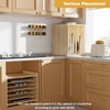 7 Tier Wooden Tray Dividers for Cabinets Cookie Sheet Organizer