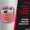E-Z Lok Externally Threaded Insert, 303 Stainless Steel, #6-32 Internal