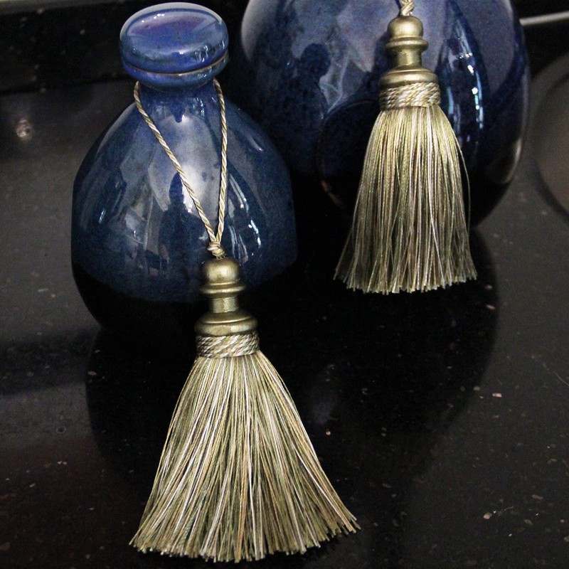 HedongHexi 4 Pack Tassel Key Tassel with Loops, Handmade Tassel