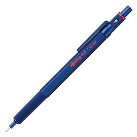 rOtring 600 Portaminas | HB 0,5 mm | Cuerpo de metal azul | Barril hexagonal