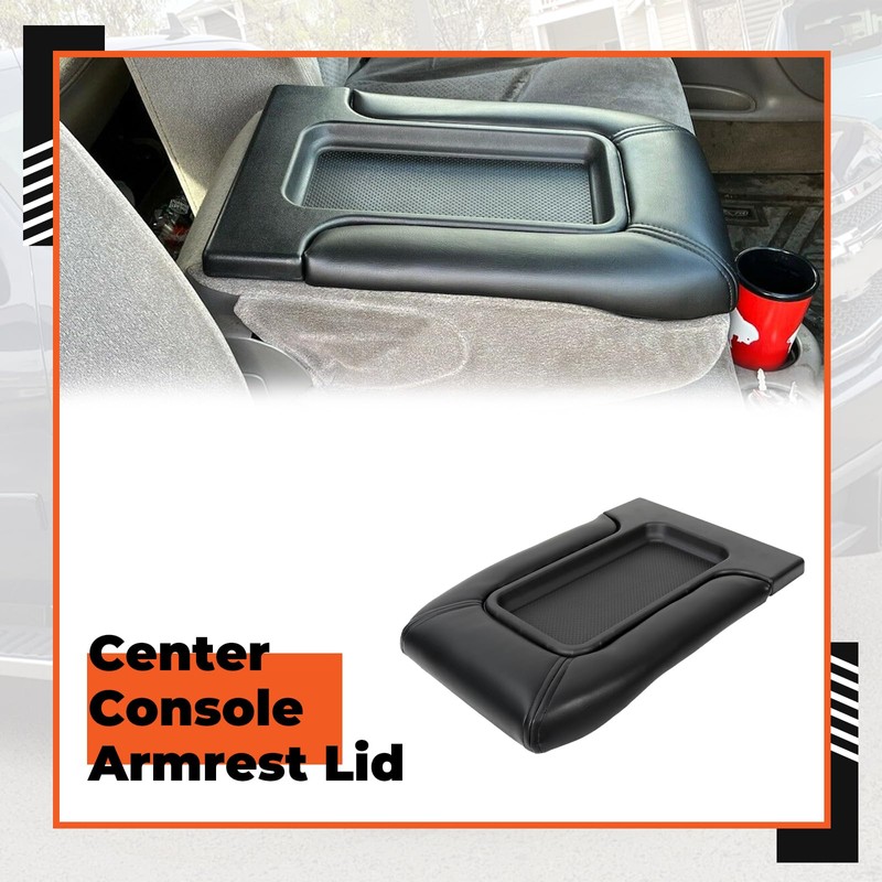 ECOTRIC Center Console Lid Compatible with 1999-2007 Chevy Silverado Tahoe